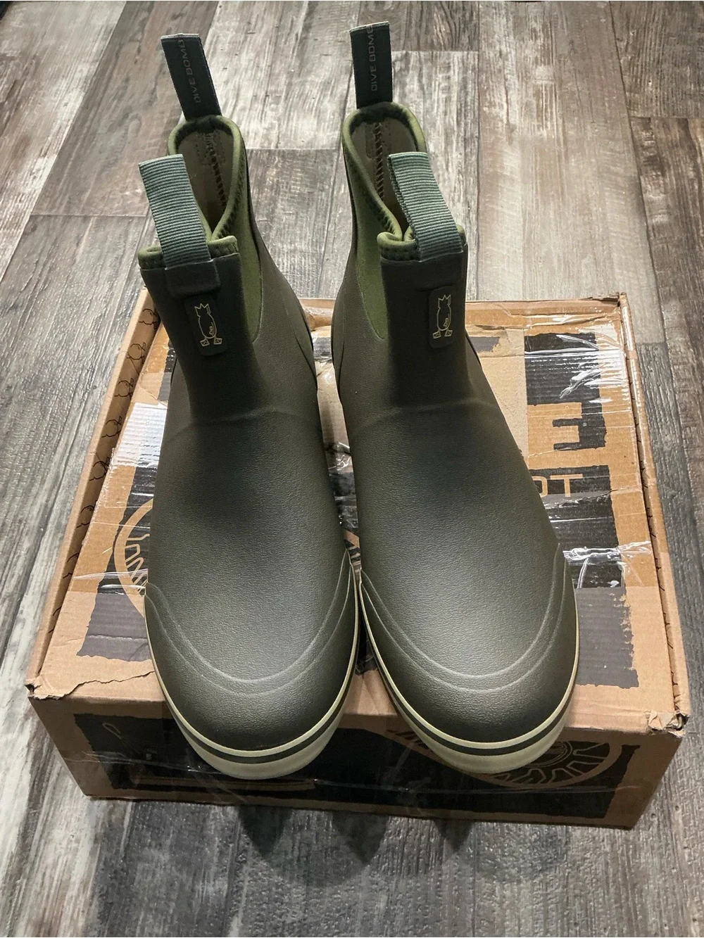 Waterproof Brown Chelsea-Style Men’s Rain & Snow Boots Size 13